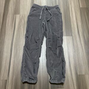 Hollister Corduroy Pants Women’s Small Adjustable Rise Parachute Baggy Gray
